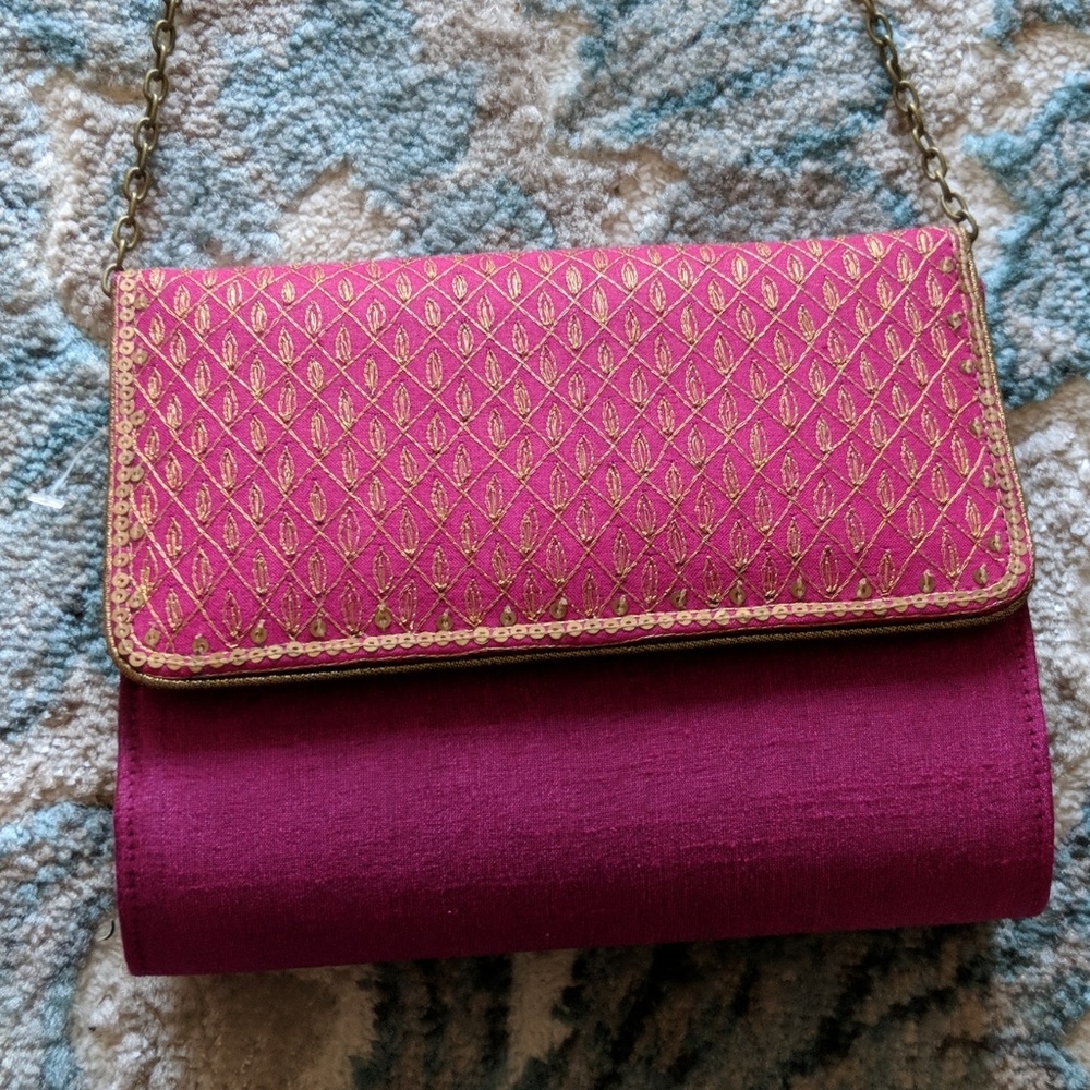Hot pink purse